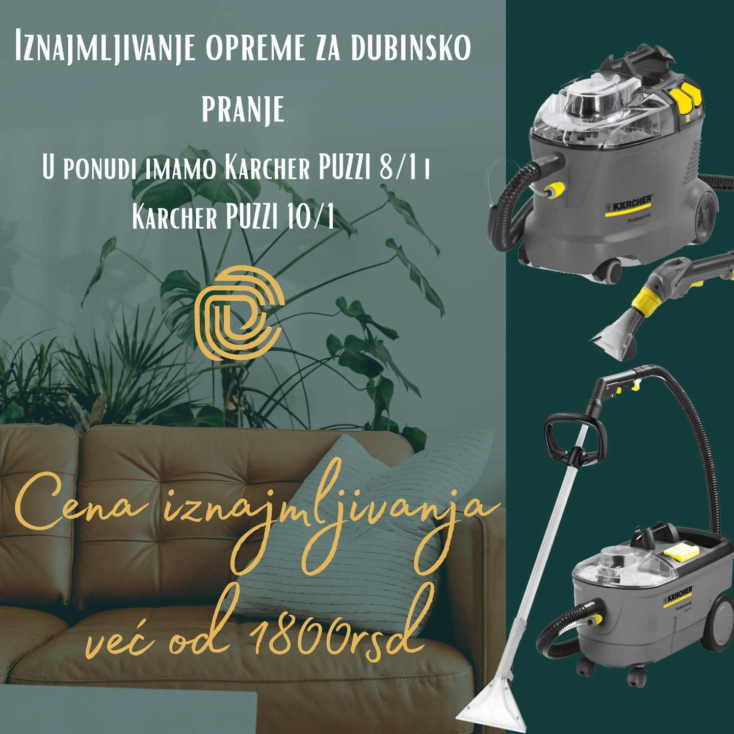 cistoispremno iznajmljivanje opreme